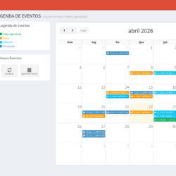 Agenda de eventos do locaroupas